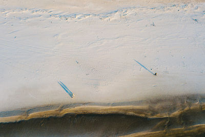 Close-up of sand on beach