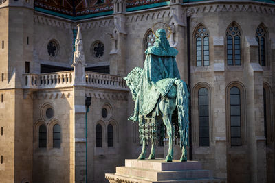 Low angle view of statue