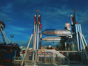 Amusement park against sky