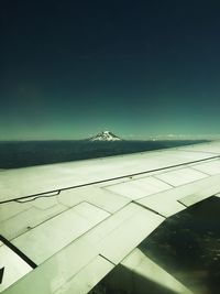 Mountain against blue sky