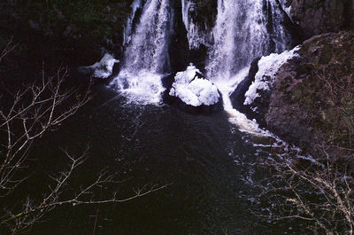 River flowing through rocks