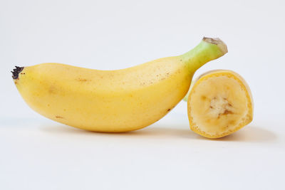 Close-up of fruits against white background