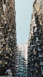 Low angle view of buildings against sky