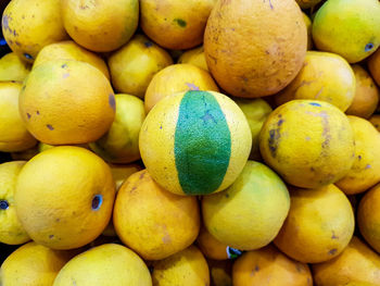 Full frame shot of oranges