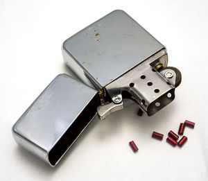 High angle view of machine on white background