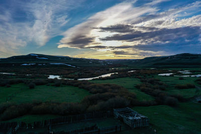 Scenic view of landscape against sky