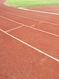 Empty running track