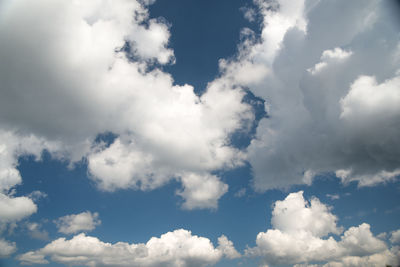 Low angle view of clouds in sky
