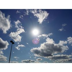 Low angle view of cloudy sky