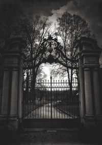 Built structure with trees in background