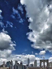 Low angle view of cloudy sky