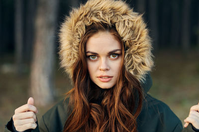 Portrait of beautiful young woman