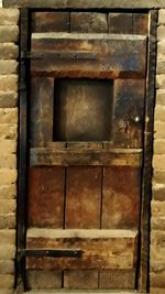 Full frame shot of old wooden door