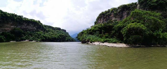 Panoramic view of sea against sky