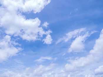Low angle view of clouds in sky