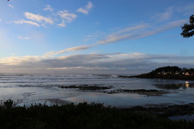 Scenic view of sea against sky