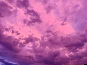 Low angle view of clouds in sky