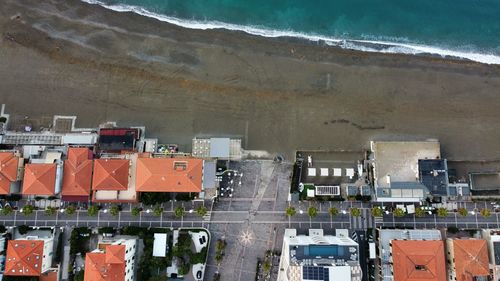 Aerial view of the city waterfront