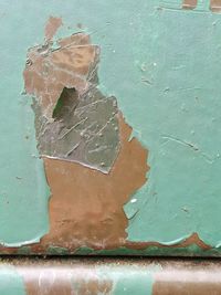 Close-up of peeled wall