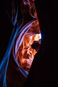 Rock formation in cave