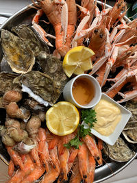 Plateau fruits de mer du nord