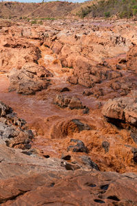 Rock formations in a desert