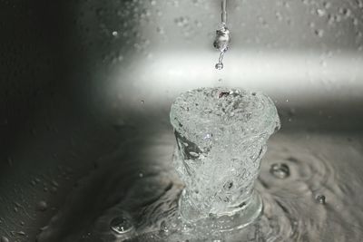 Close-up of water splashing