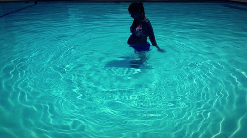 Woman in water