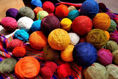 Full frame shot of colorful balls