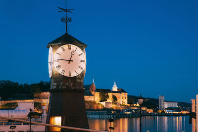 Low angle view of clock tower