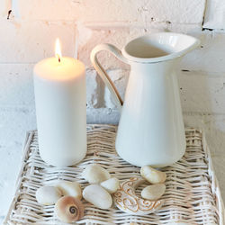 High angle view of tea cup on table