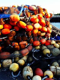 Close-up of fruits in water