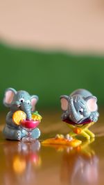 Close-up of stuffed toy on table