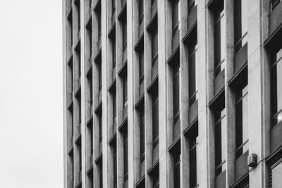 Low angle view of building against clear sky