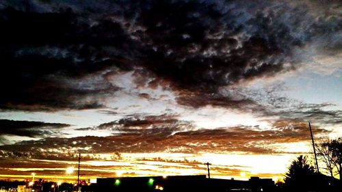 Low angle view of cloudy sky