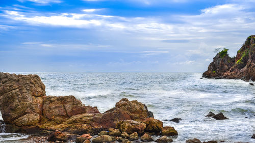 Scenic view of sea against sky