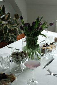 Place setting on table