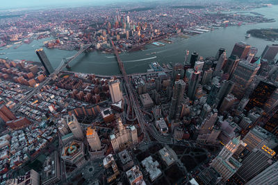 Aerial view of buildings in city