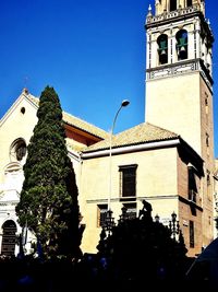 Low angle view of cathedral against clear sky