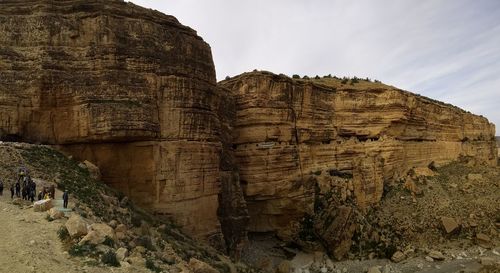 View of rock formations