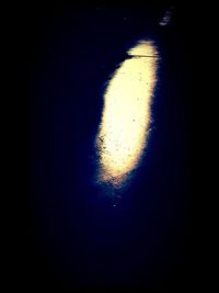 Close-up of water in the dark