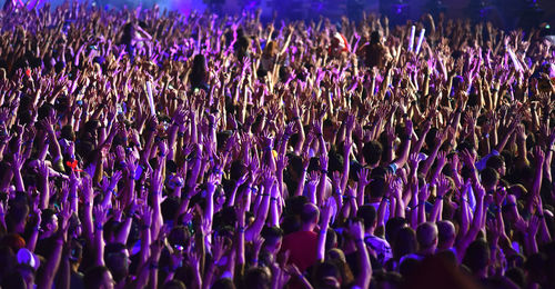 Crowd of people at concert