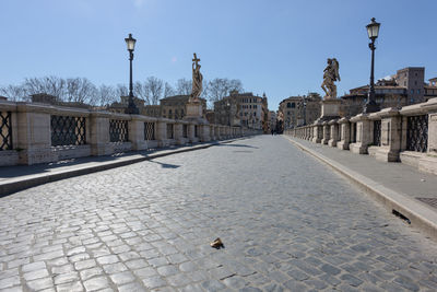 View of street in city