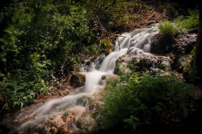 River flowing through rocks