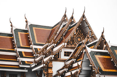 Low angle view of traditional building against sky