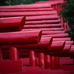 Close-up of red wood