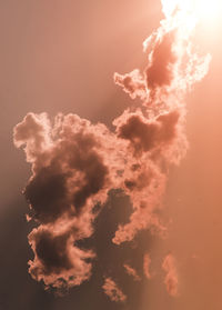 Low angle view of sky during sunset