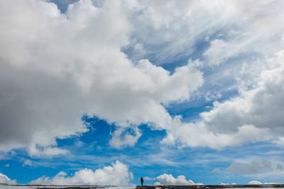 Low angle view of cloudy sky