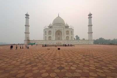 View of historical building against clear sky