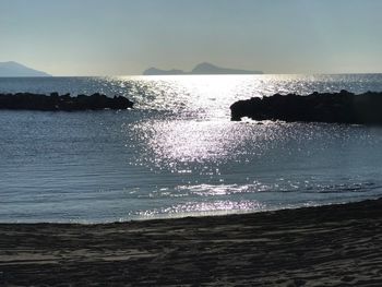 Scenic view of sea against sky